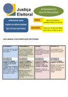 Justiça Eleitoral realizará atendimento descentralizado no Colégio Marina Mares de Souza